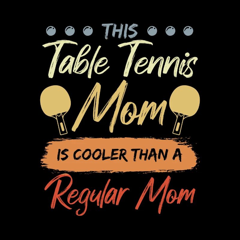 Funny table tennis mom