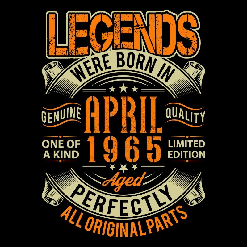 1965 April Geburtstag Legende