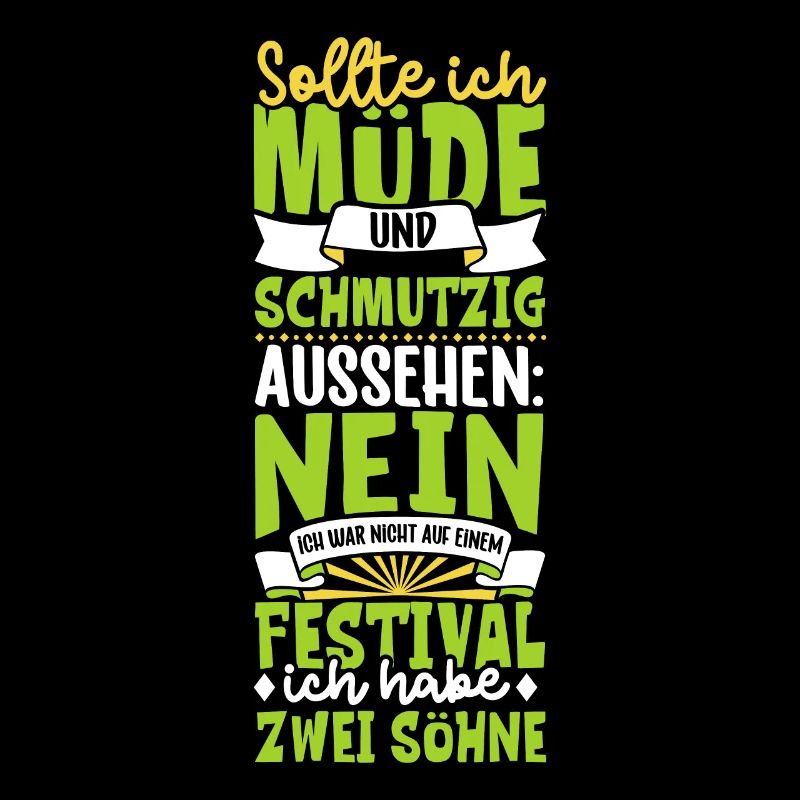 Müde und schmutzig - zwei Söhne