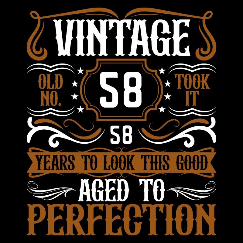 58th Birthday Vintage Retro