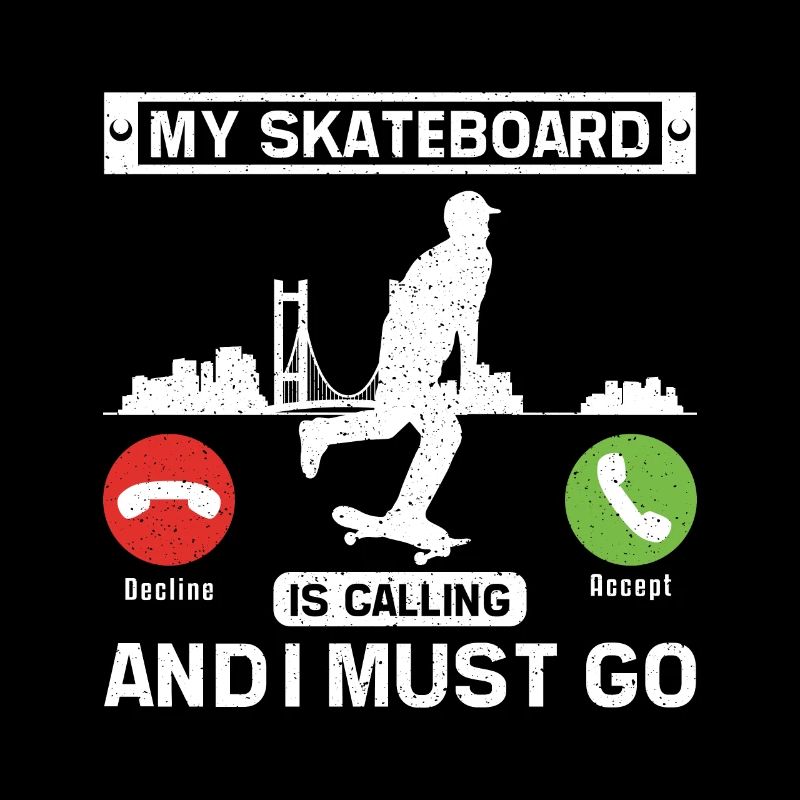 Mein Skateboard ruft und ich muss los