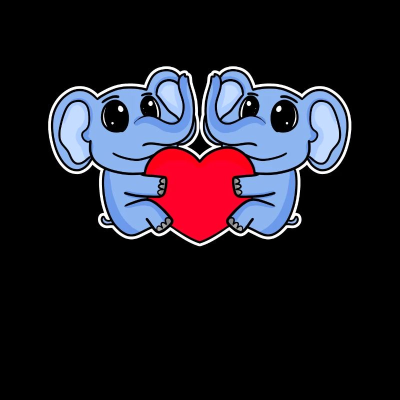 Elephant Heart Love Elephants