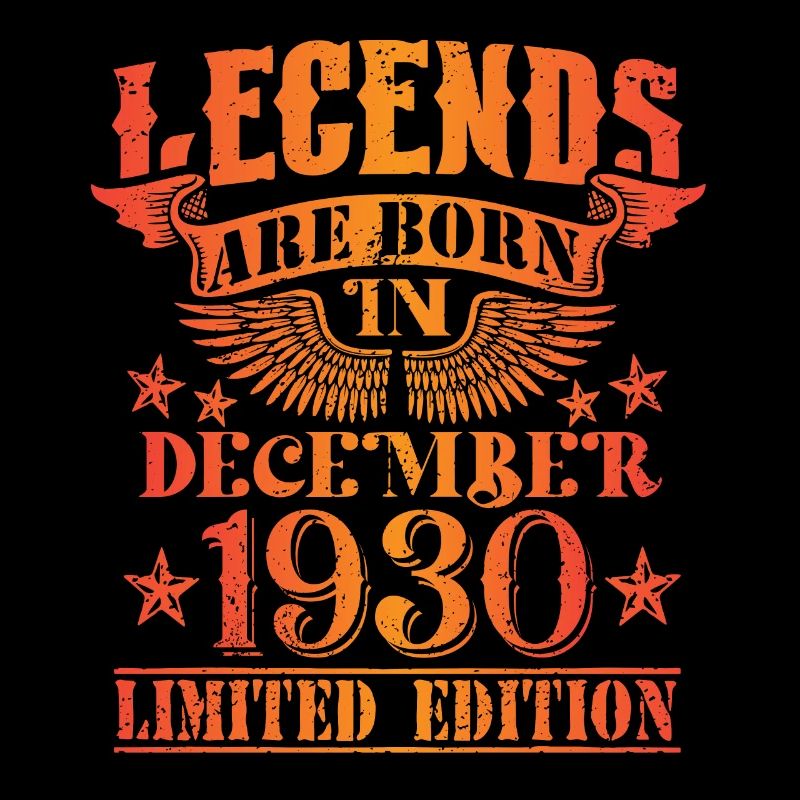 Anniversaire Décembre 1930 Edition Limitée Millésime