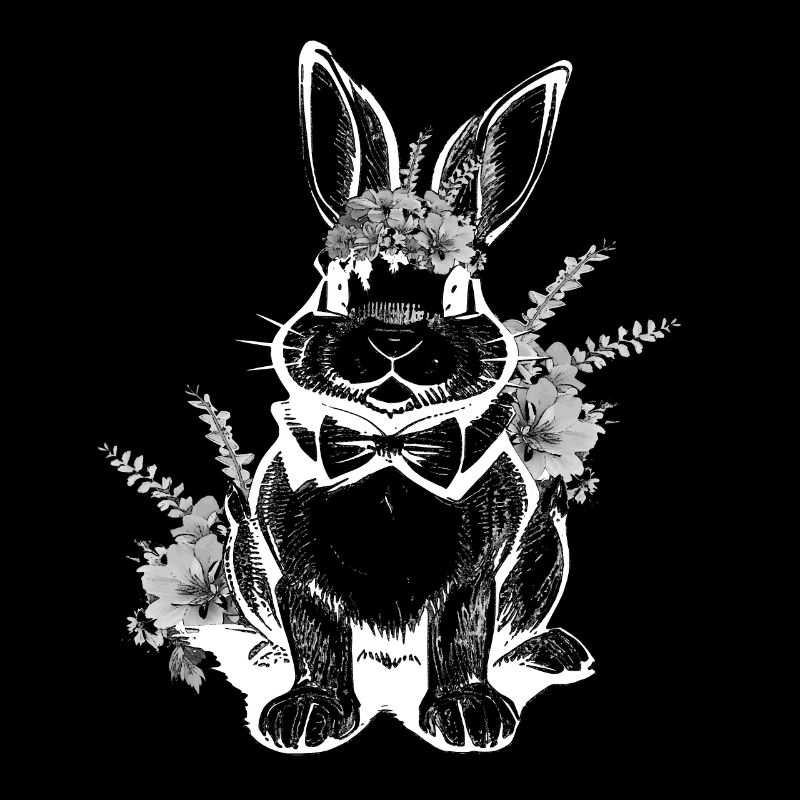 Easter Bunny Floral Rabbit