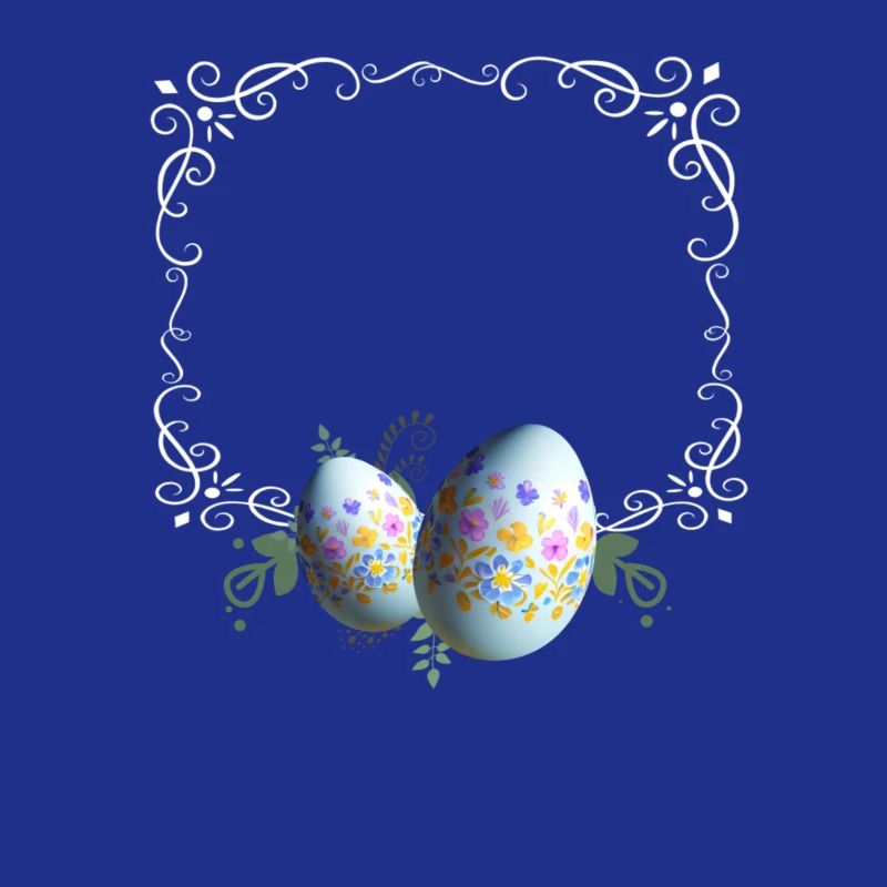Festive Easter Egg Picture Frame