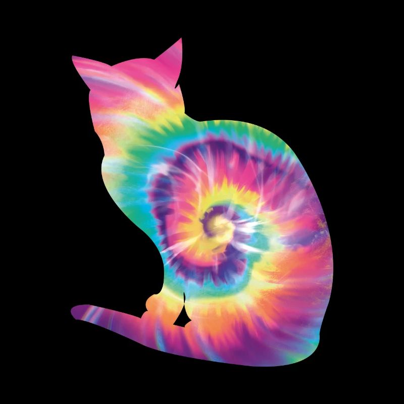 Tie Dye Katze