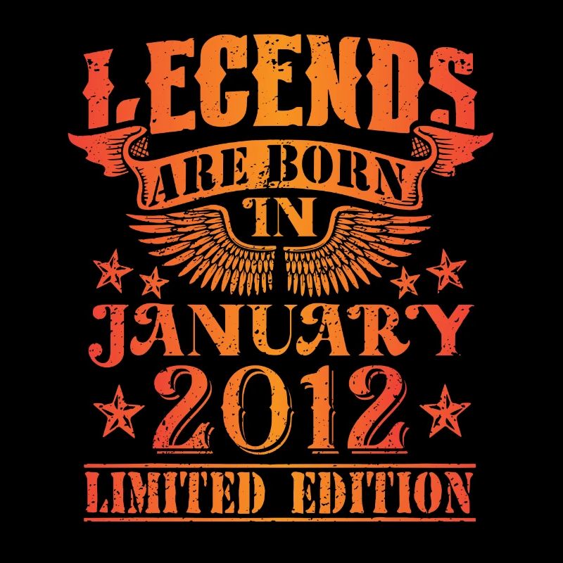 Geburtstag Januar 2012 Limited Edition Vintage
