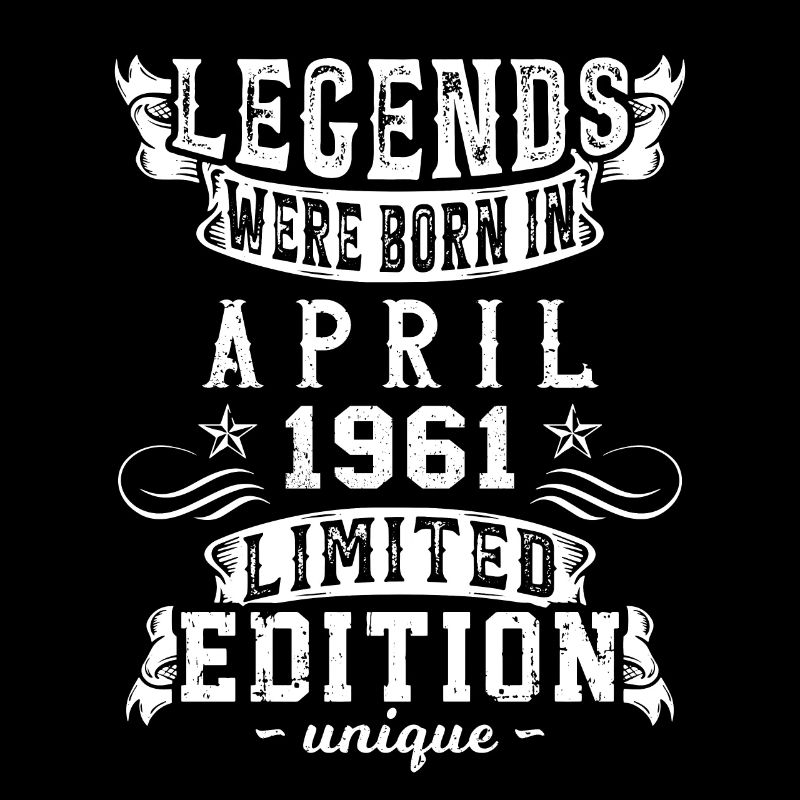 Geburtstag April 1961 Limited Edition Vintage