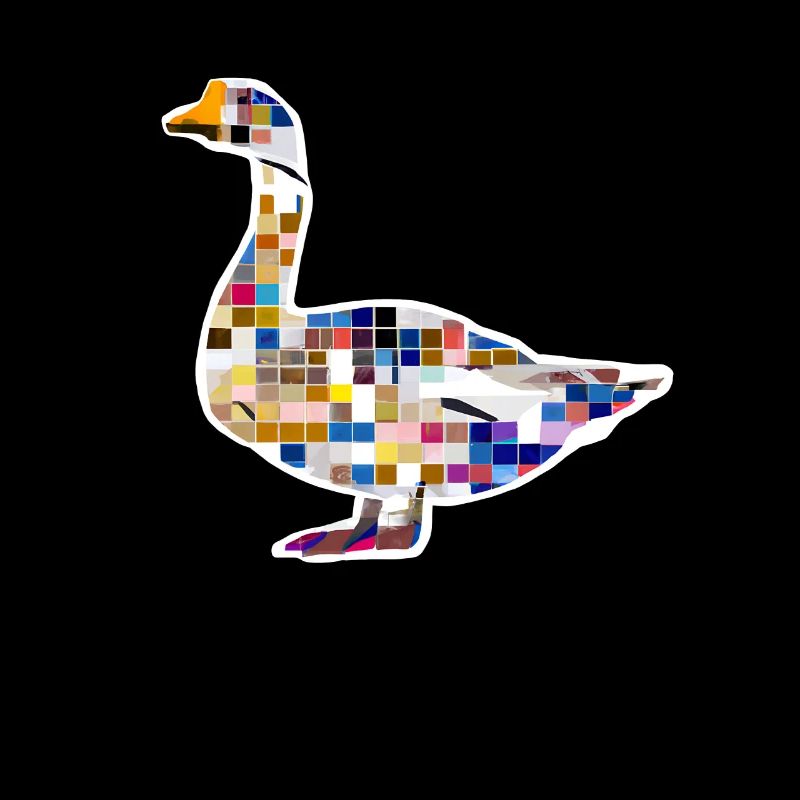 Goose Duck Swan Mosaic Design
