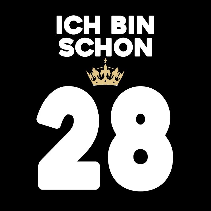 28. Geburtstag Geschenk - 28 Jahre mit Krone