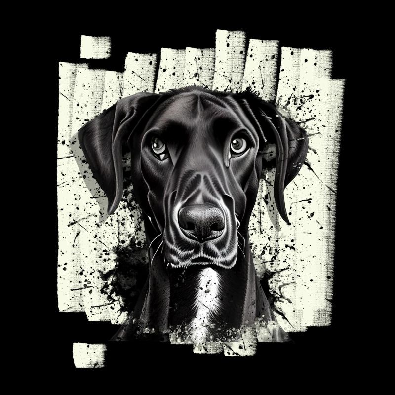 Schwarze Deutsche Dogge Hund