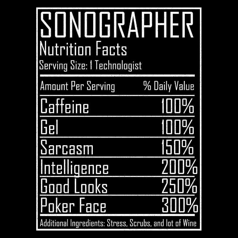 Ultrasound Tech Sonographer Radiology Nutrition