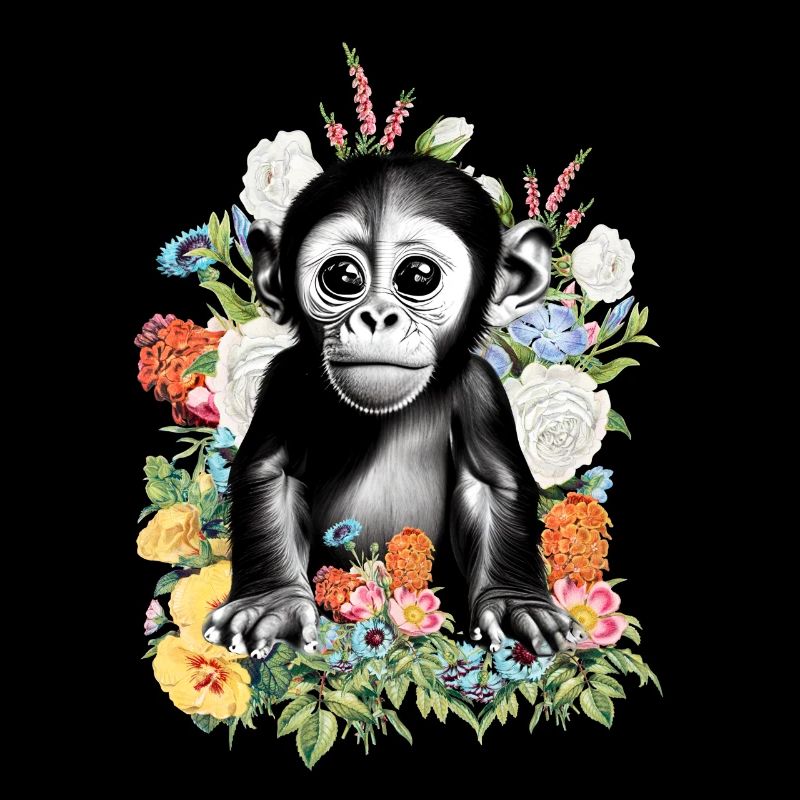 Affe Blumen