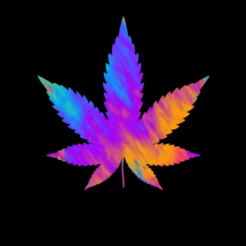 Cannabis Blatt | Hanfblatt Bunt