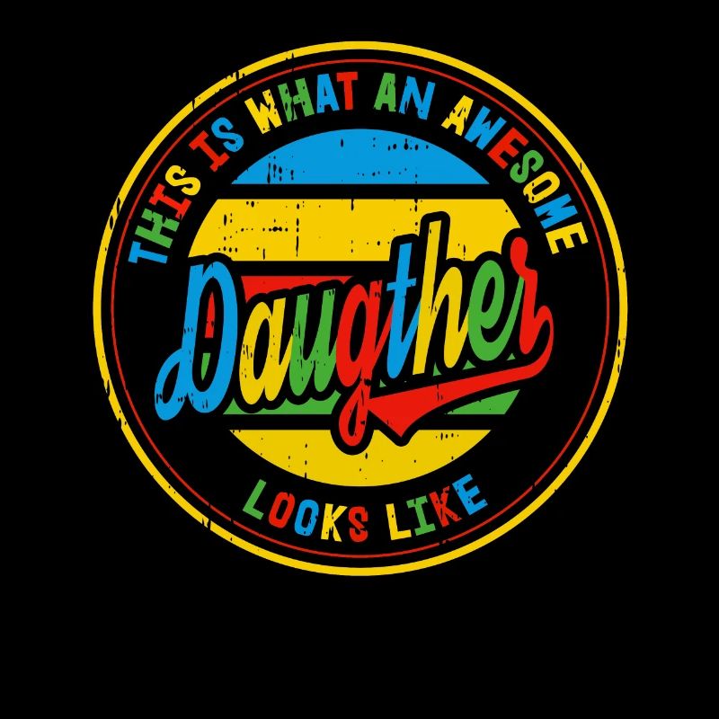 Beste Tochter so sieht eine Familie Retro Geschenk