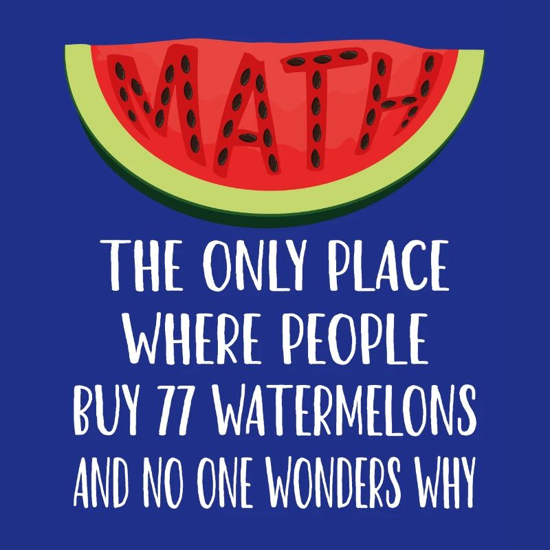 Mathématiques et pastèques amusants