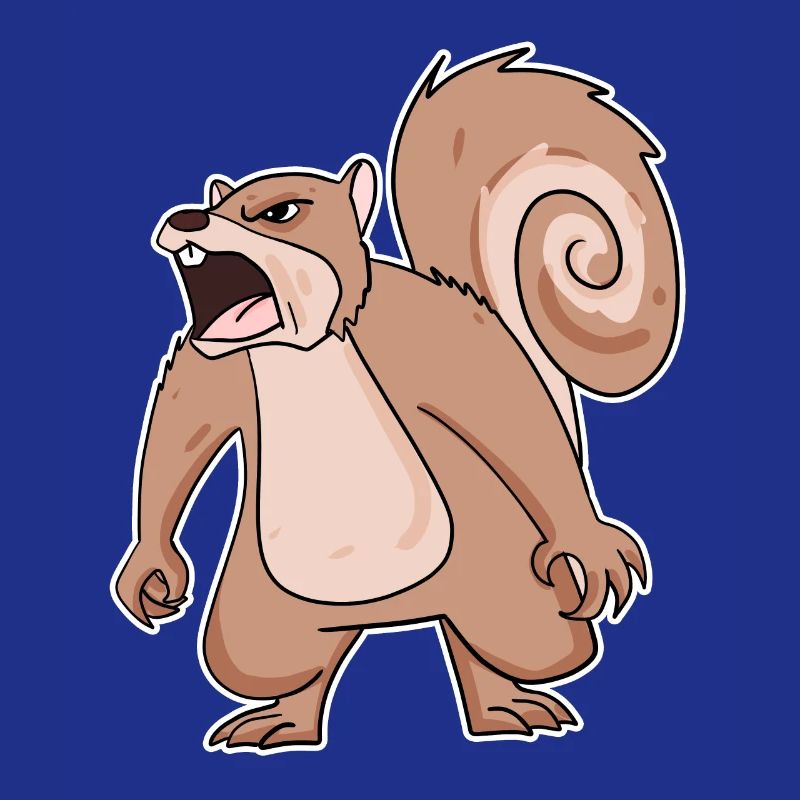 wütendes Eichhörnchen