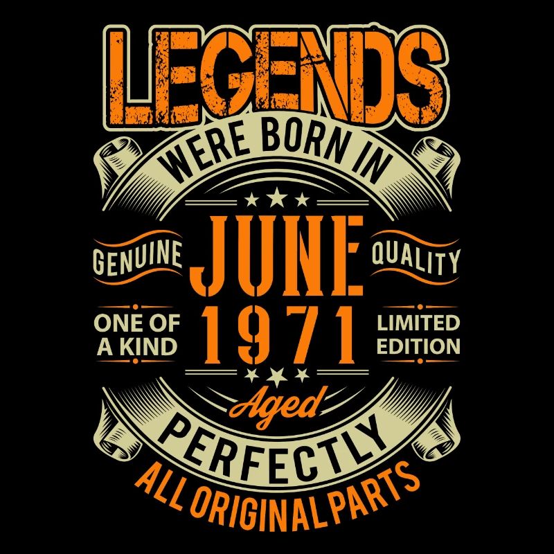 1971 Juni Geburtstag Legende