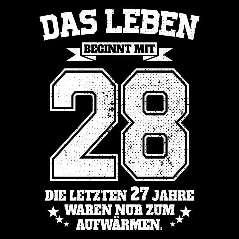 28. Geburtstag Geschenk Das Leben Beginnt Mit 28