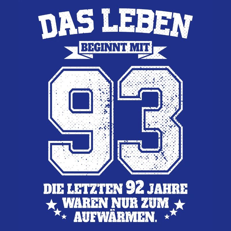 93. Geburtstag Geschenk Das Leben Beginnt Mit 93