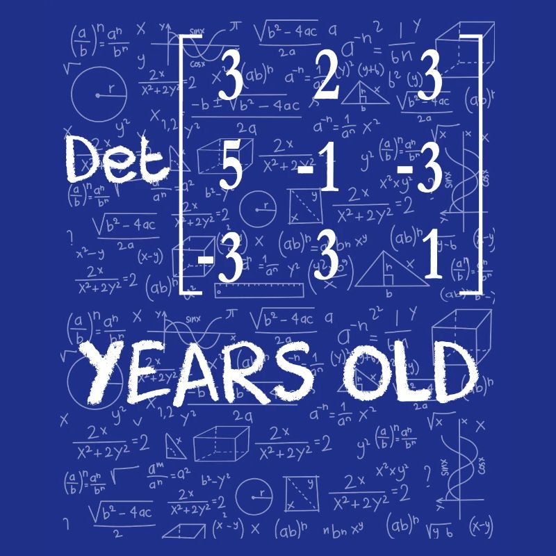 68th birthday 68 years matrix determinant