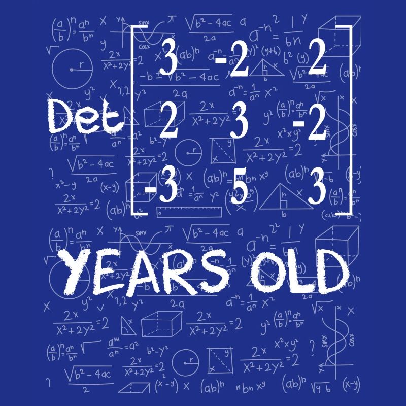 95e anniversaire 95 ans déterminant de matrice
