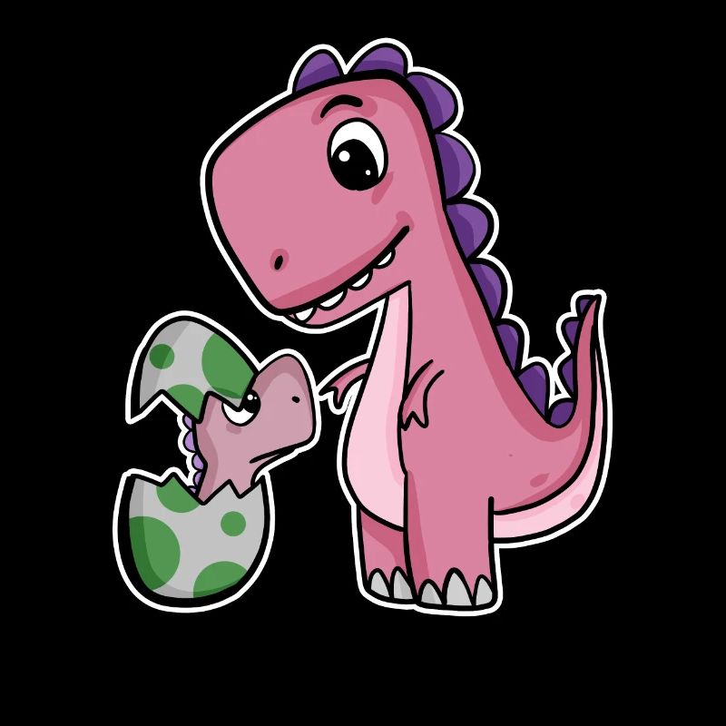 Dinosaur with Baby Dinosaur - Dino