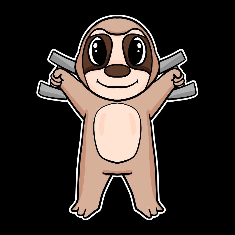 Sloth Dumbbell Training Strength Training Fitness