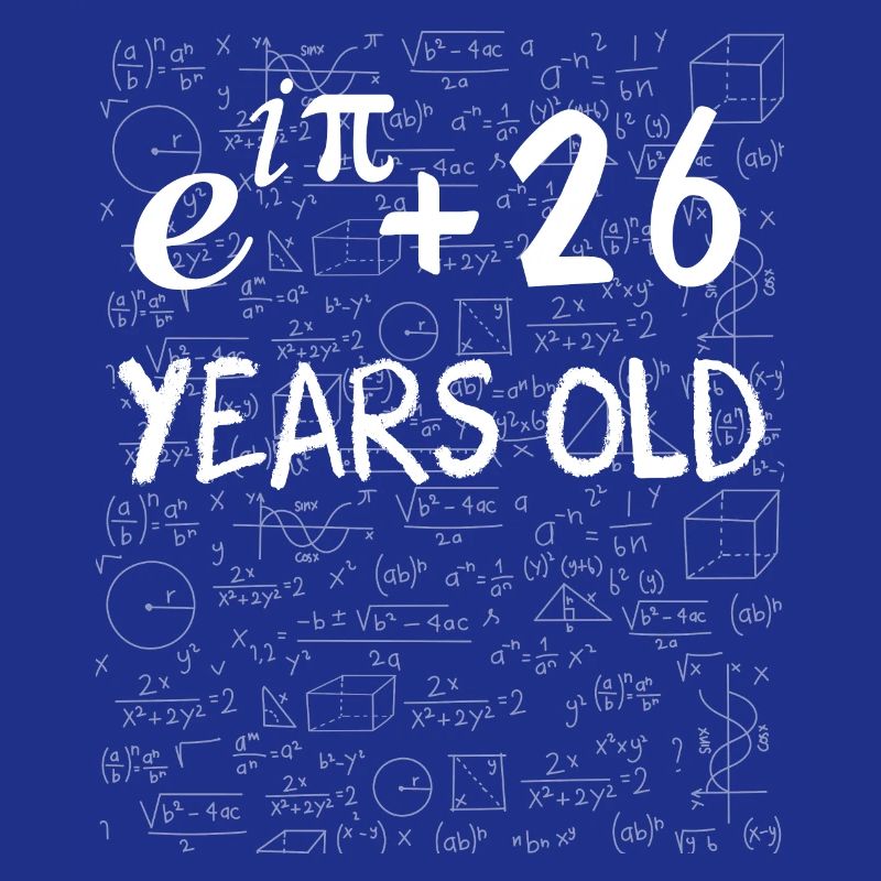 25th birthday 25 years Euler Identity math gift