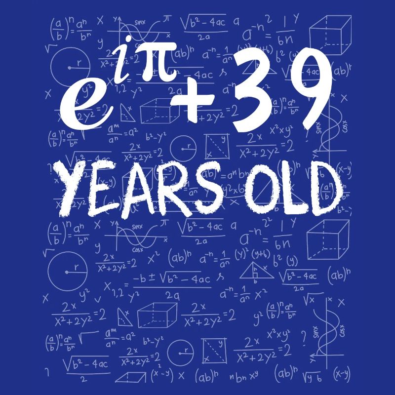 38e anniversaire 38 ans Euler Identité cadeau math