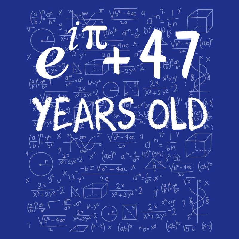46e anniversaire 46 ans Euler Identité cadeau math