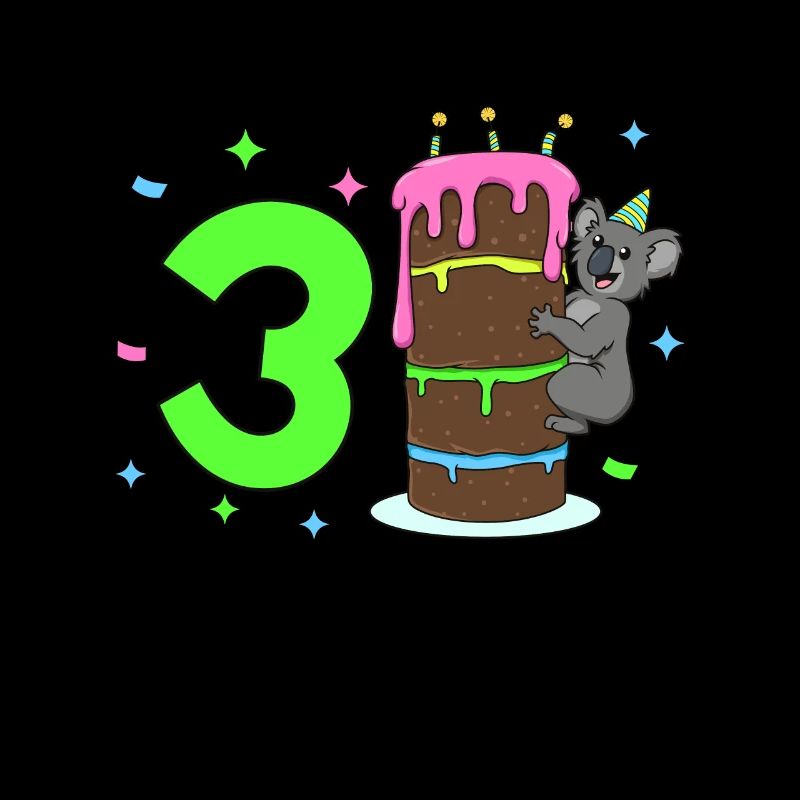 With Koala - Children's Birthday 3 Years
