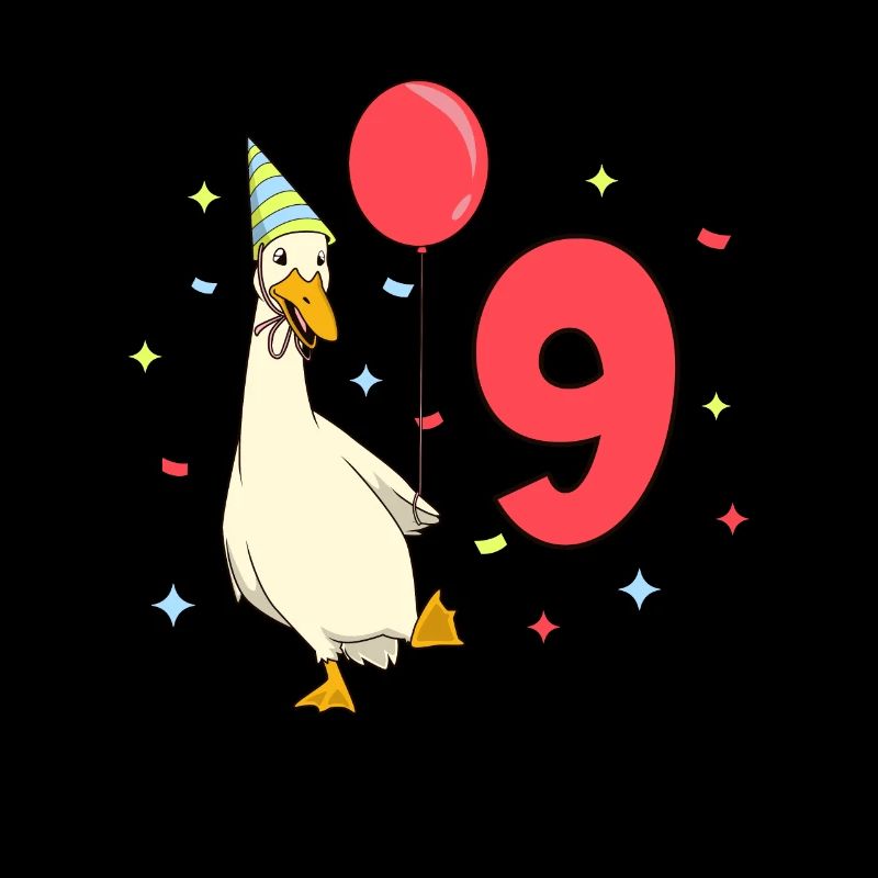 Mit Laufente - Kinder Geburtstag 9 Jahre