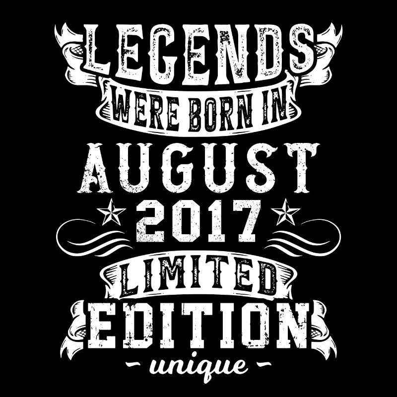 Anniversaire Août 2017 Année Édition Limitée Rétro