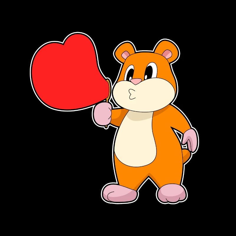 Hamster Heart Soap Bubbles