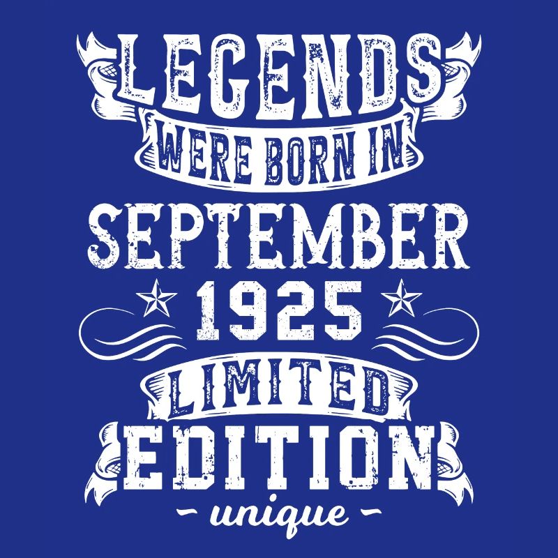 Anniversaire Septembre 1925 année Edition Limitée