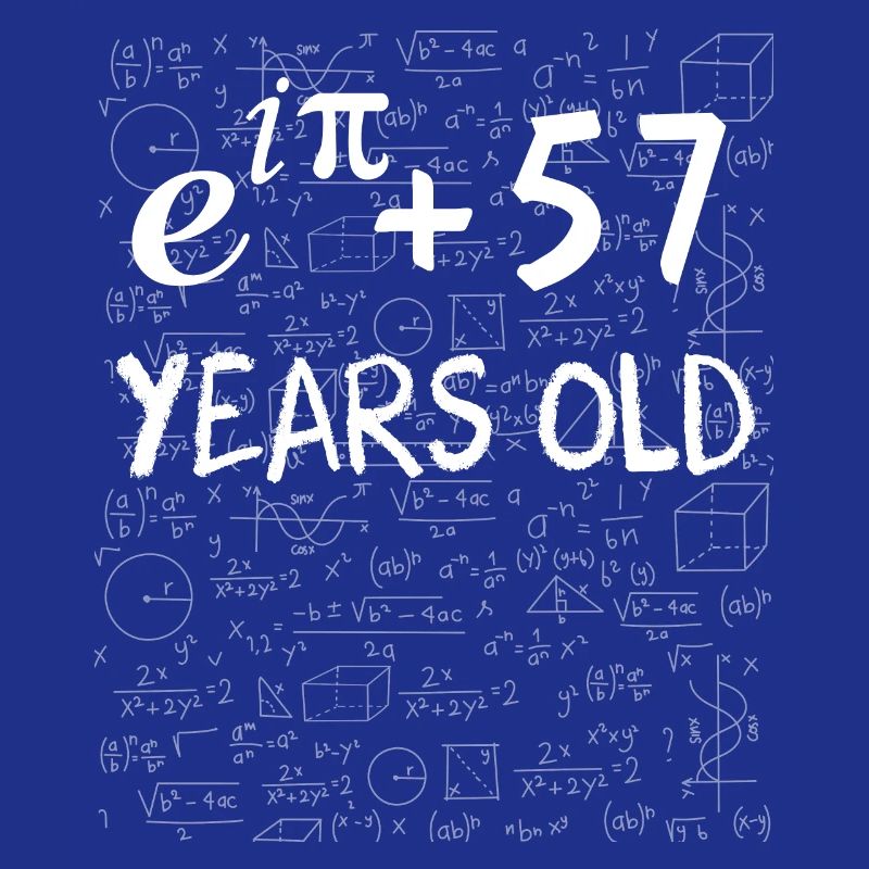 56e anniversaire 56 ans Euler Identité cadeau math