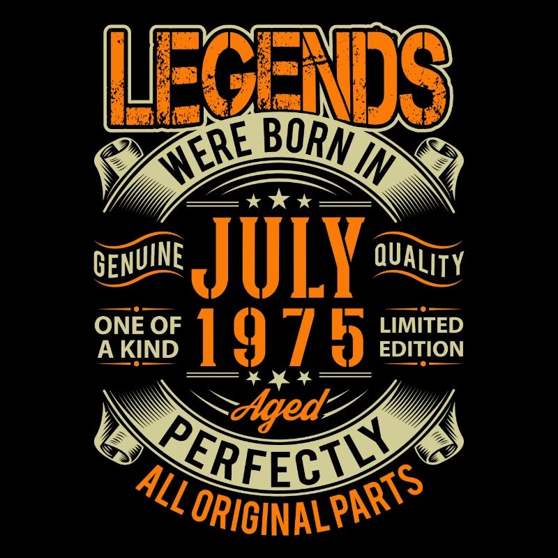 1975 Juli Geburtstag Legende