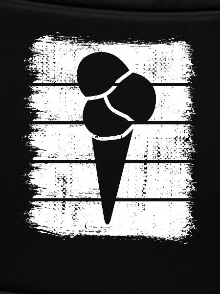 Eis in der Waffel