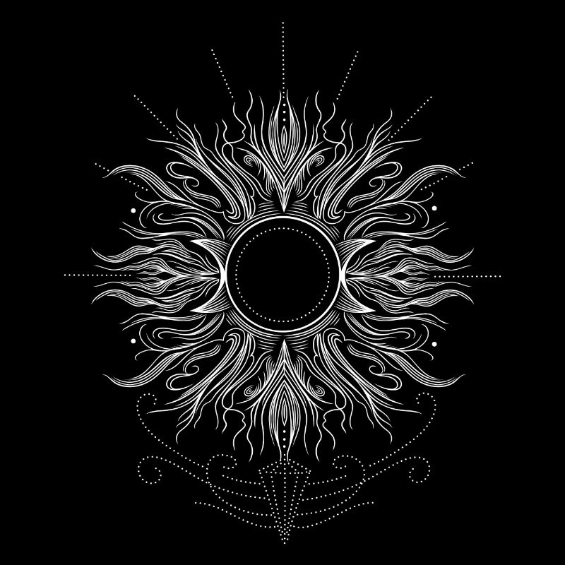 Midsummer Sun with Triple Moon