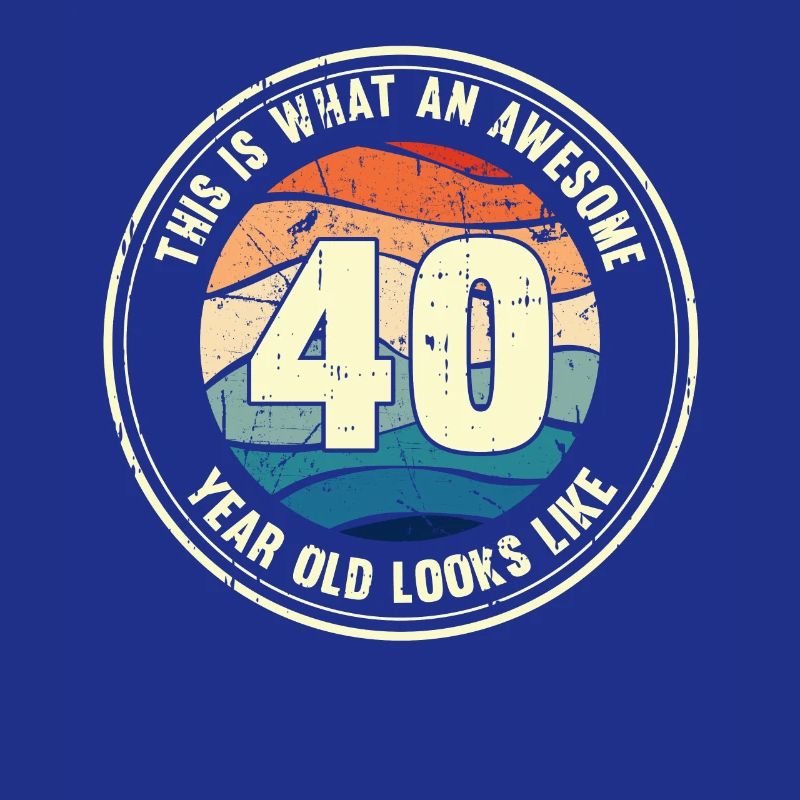 40. Geburtstag so sieht man mit 40 Retro Geschenk