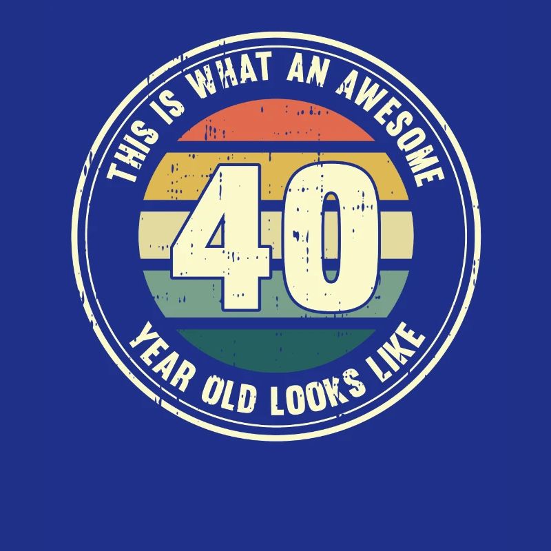 40. Geburtstag so sieht man mit 40 Retro Geschenk