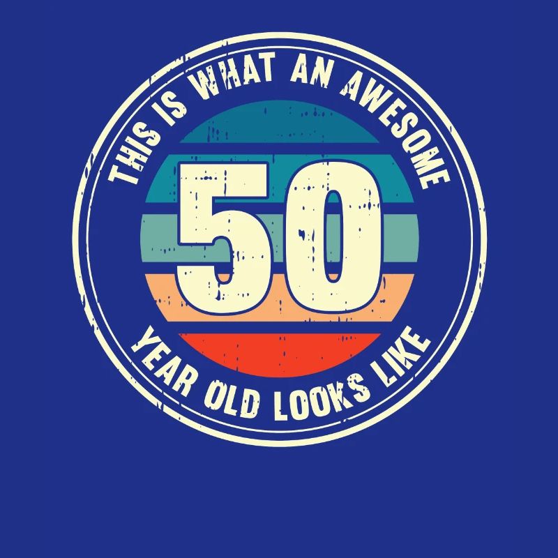 50. Geburtstag so sieht man mit 50 Retro Geschenk