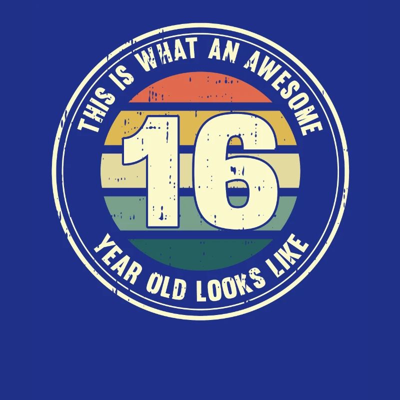 16. Geburtstag so sieht man mit 16 Retro Geschenk