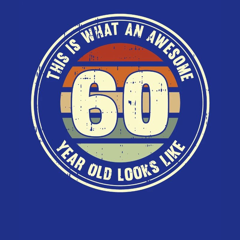 60. Geburtstag so sieht man mit 60 Retro Geschenk