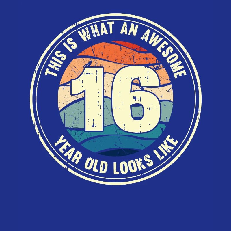 16. Geburtstag so sieht man mit 16 Retro Geschenk