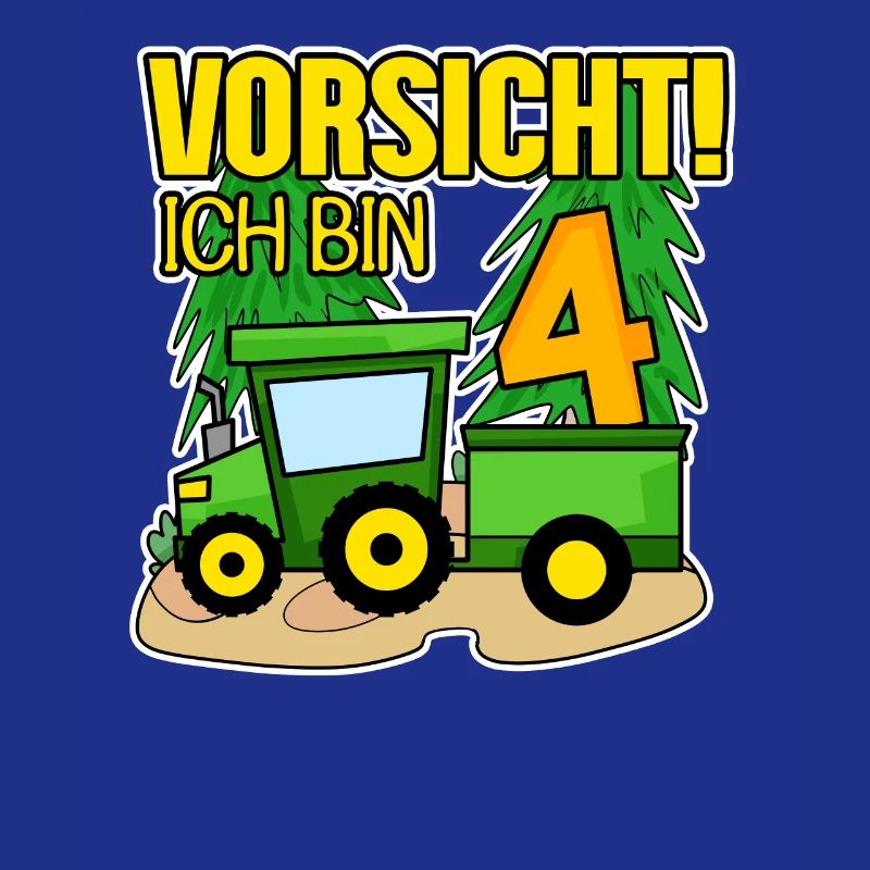 Traktor 4 Jahre Junge 4. Geburtstag Sohn