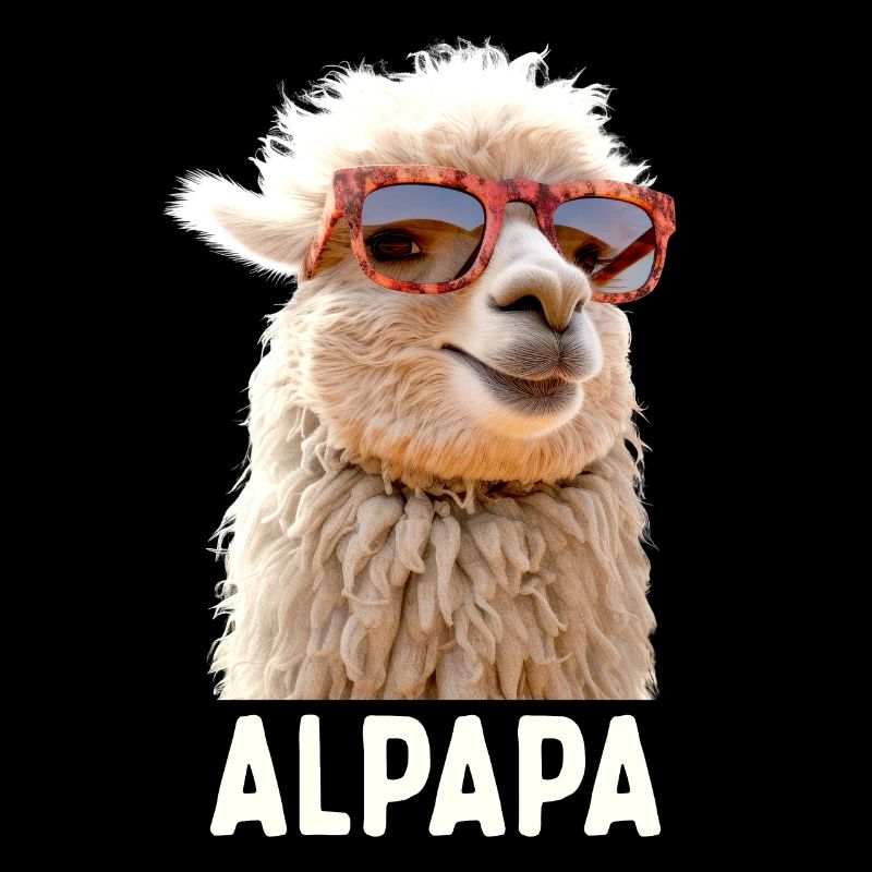 Alpaka Papa Alpapa Lama Daddy Alpaca Dad Vatertag