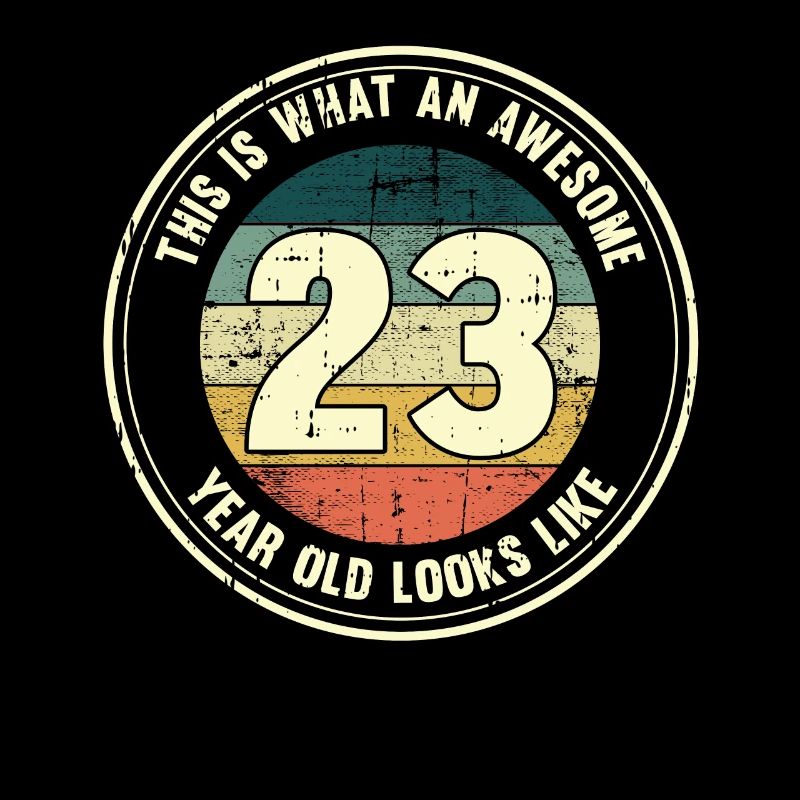 23. Geburtstag so sieht man mit 23 Retro Geschenk