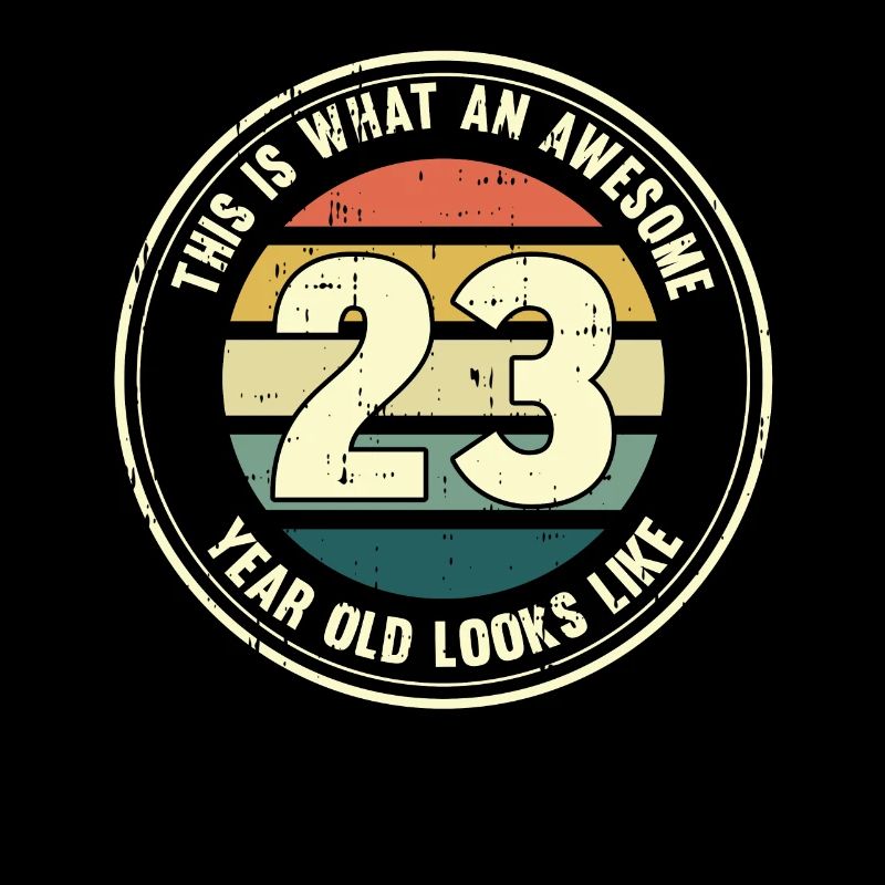 23. Geburtstag so sieht man mit 23 Retro Geschenk
